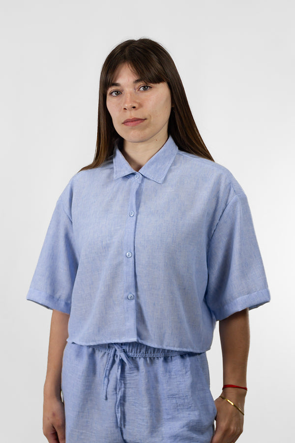 Camisa Ocn M Lina Celeste 718