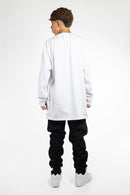 Remera Manga Larga Ocn H Basic Long Relax Blanca 60200