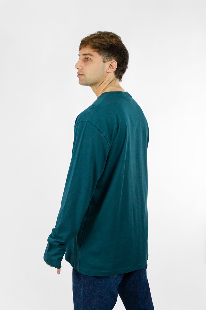 Remera Manga Larga Ocn Hombre Original Verde 611U7