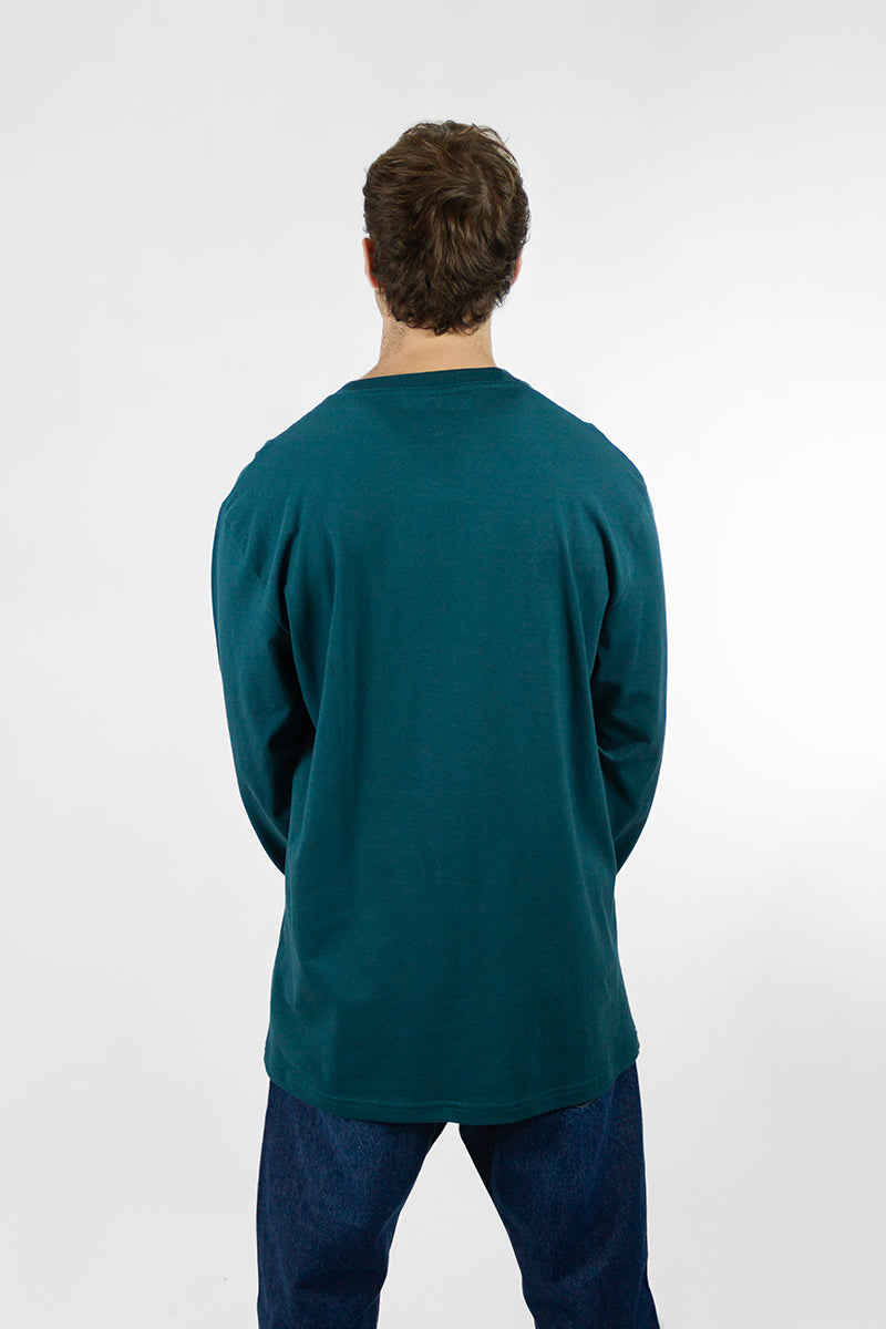 Remera Manga Larga Ocn Hombre Original Verde 611U7
