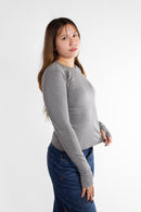 Remera Manga Larga Ocn M Cozy Gris 603