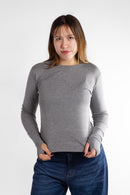 Remera Manga Larga Ocn M Cozy Gris 603