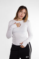 Remera Manga Larga Ocn M Cozy Blanco 602