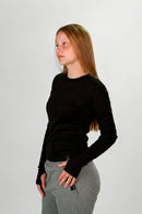 Remera Manga Larga Ocn Cozy Negro