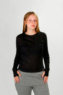 Remera Manga Larga Ocn Cozy Negro