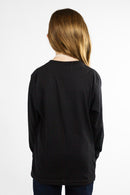 Remera Manga Larga Ocn Kids Basic Long Relax Negro