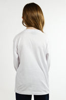 Remera Manga Larga Ocn Kids Basic Long Relax Blanco