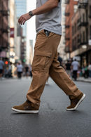 Pantalon Ocn Cargo Chrome Beige