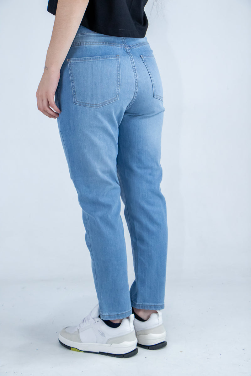 Jean Ocn Mujer Mom Light