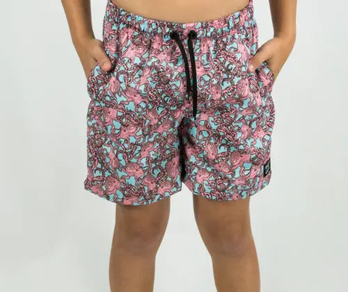 Short De Baño Ocn H Tdb Canarias 16 Pulpos Rosa