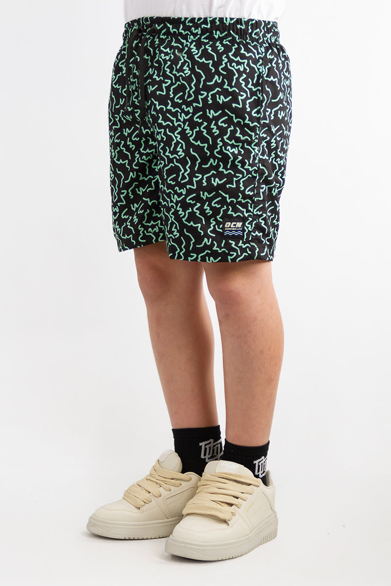 Short De Baño Ocn Canarias Es Zigzag Verde