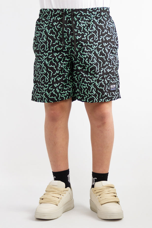 Short De Baño Ocn Canarias Es Zigzag Verde