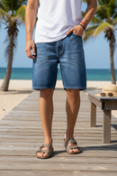 Bermuda Ocn Straight Azul