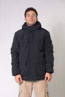 Campera Ocn H Covert Imp Negro