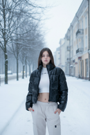 Campera Ocn Glow Puffer Negro