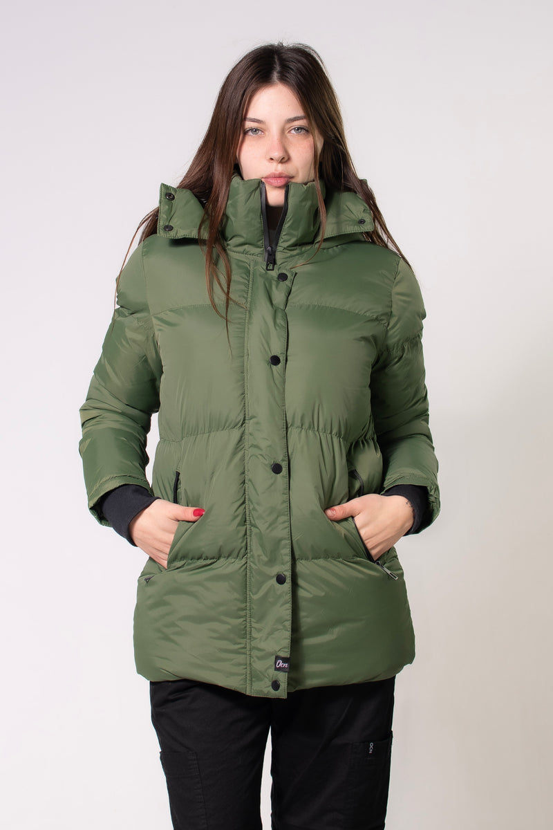 Campera Ocn Mujer Coat Imp verde