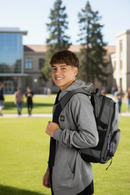 Campera Ocn College Melange Gris