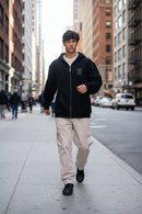 Campera Ocn Bars Negro