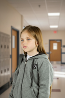 Campera Ocn Kids College Melange Gris