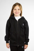 Campera Ocn Kids College Negro Parche Logo Redondo