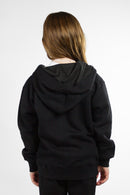 Campera Ocn Kids College Negro Parche Logo Redondo