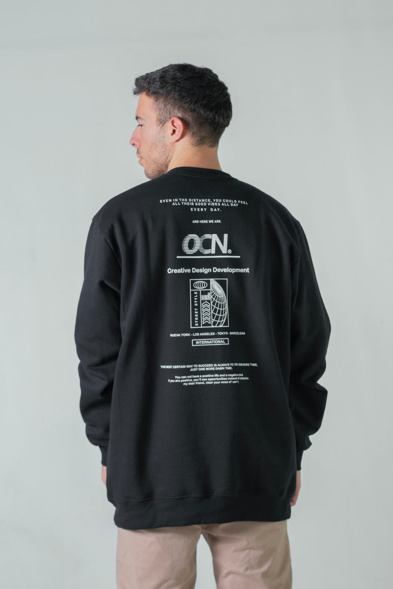 Buzo Hombre Ocn Original Negro J8