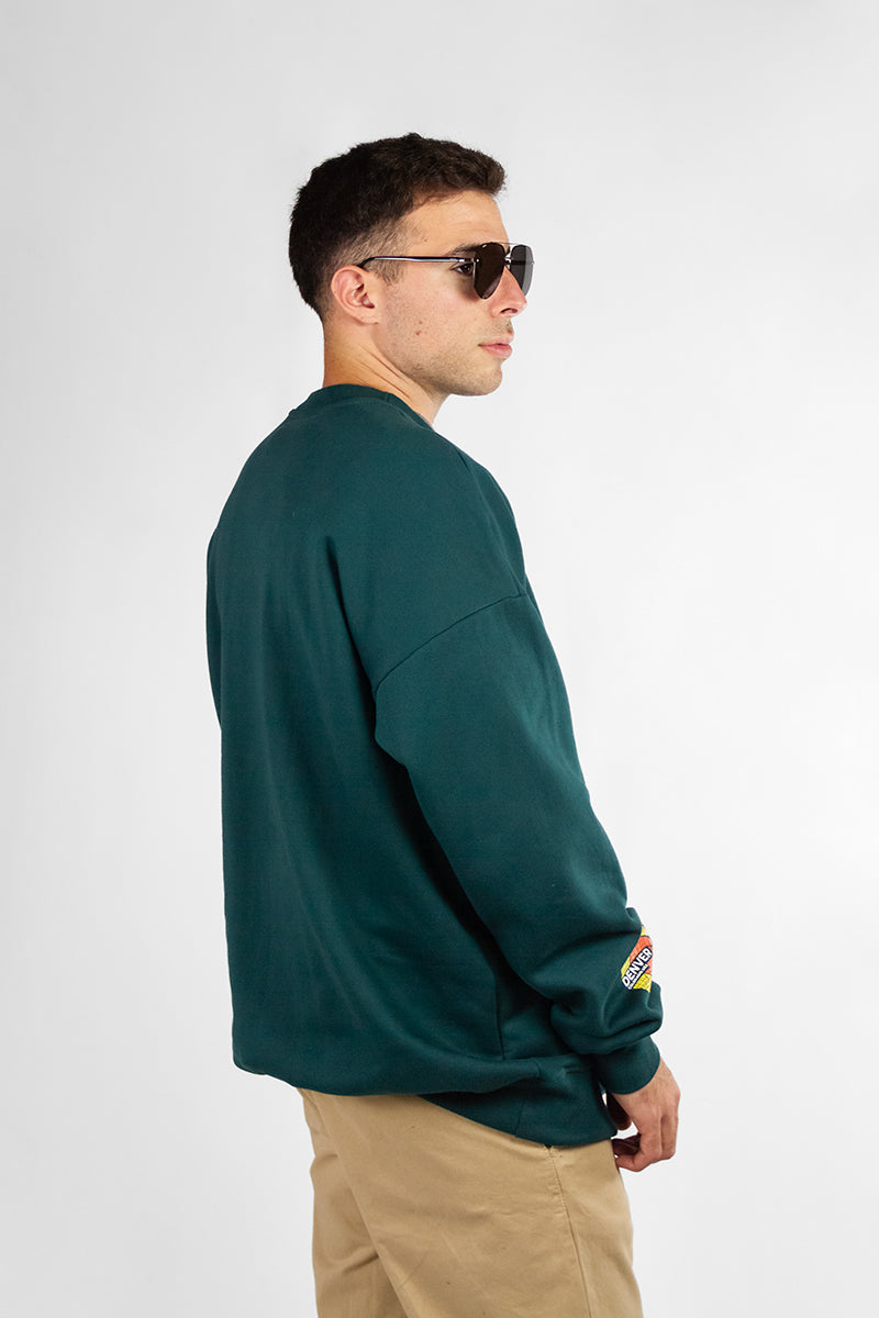 Buzo Ocn U Varsity 638P1 VERDE - OVERSIZE