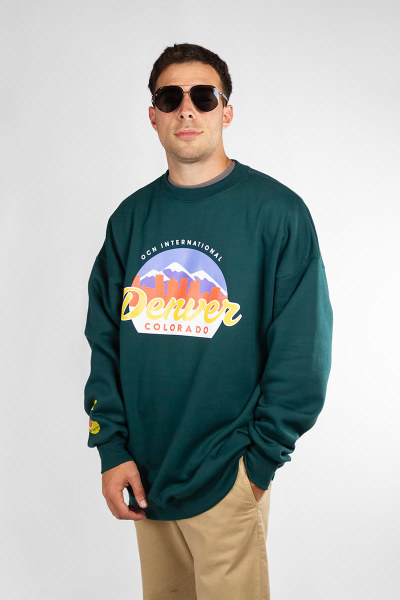 Buzo Ocn U Varsity 638P1 VERDE - OVERSIZE