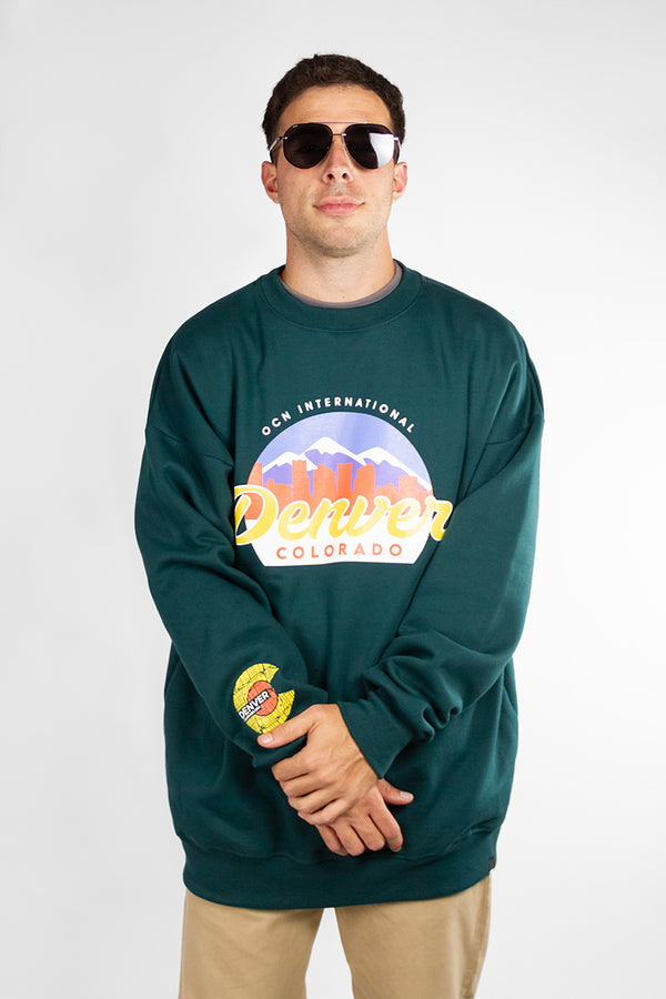 Buzo Ocn U Varsity 638P1 VERDE - OVERSIZE