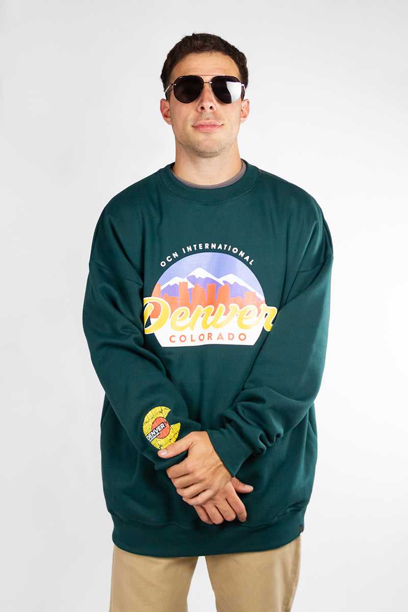 Buzo Ocn U Varsity 638P1 VERDE - OVERSIZE