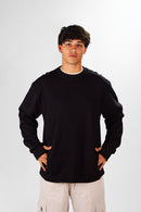 Buzo Ocn Zipper Negro