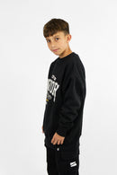 Buzo Ocn Kids Oversize Varsity  Negro V2