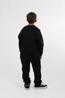 Buzo Ocn Kids Oversize Varsity  Negro V2
