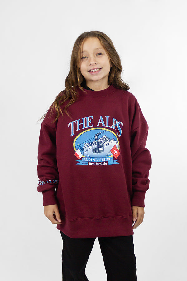 Buzo Ocn Kids Varsity Granate 640W9