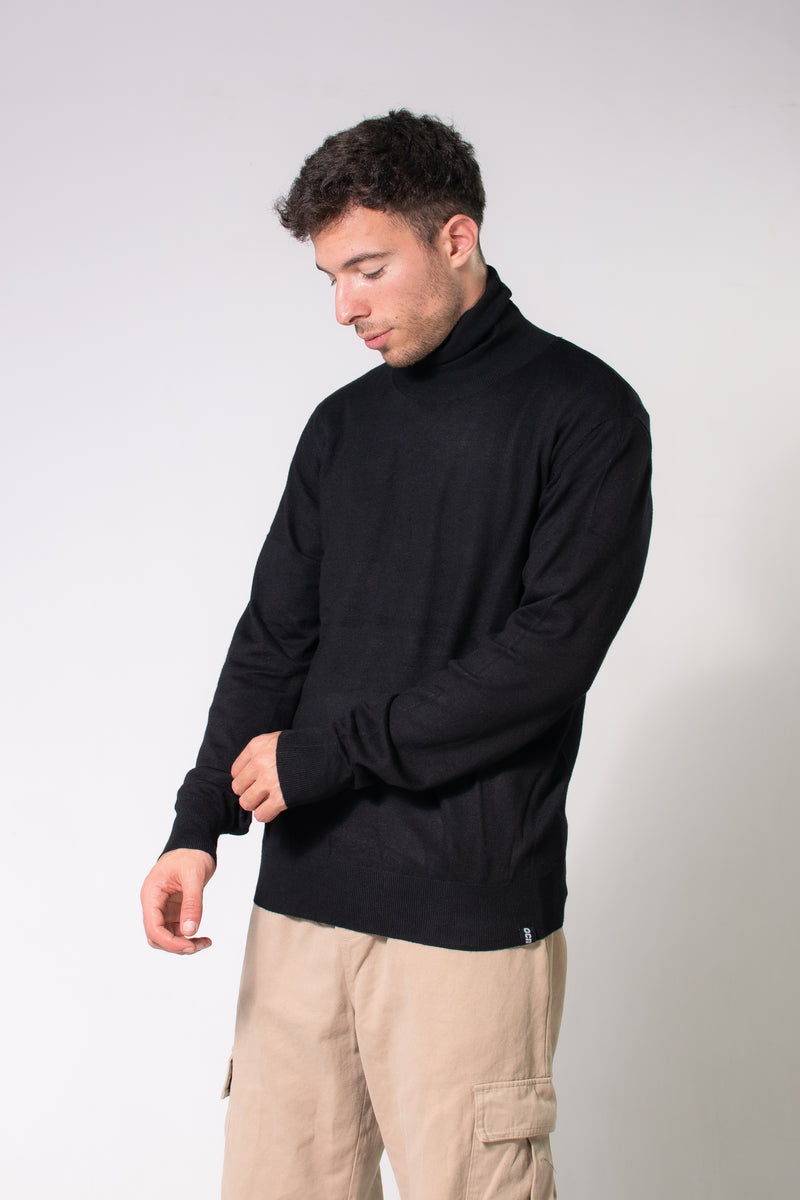 Sweater Ocn H Liso Syntetic Negro