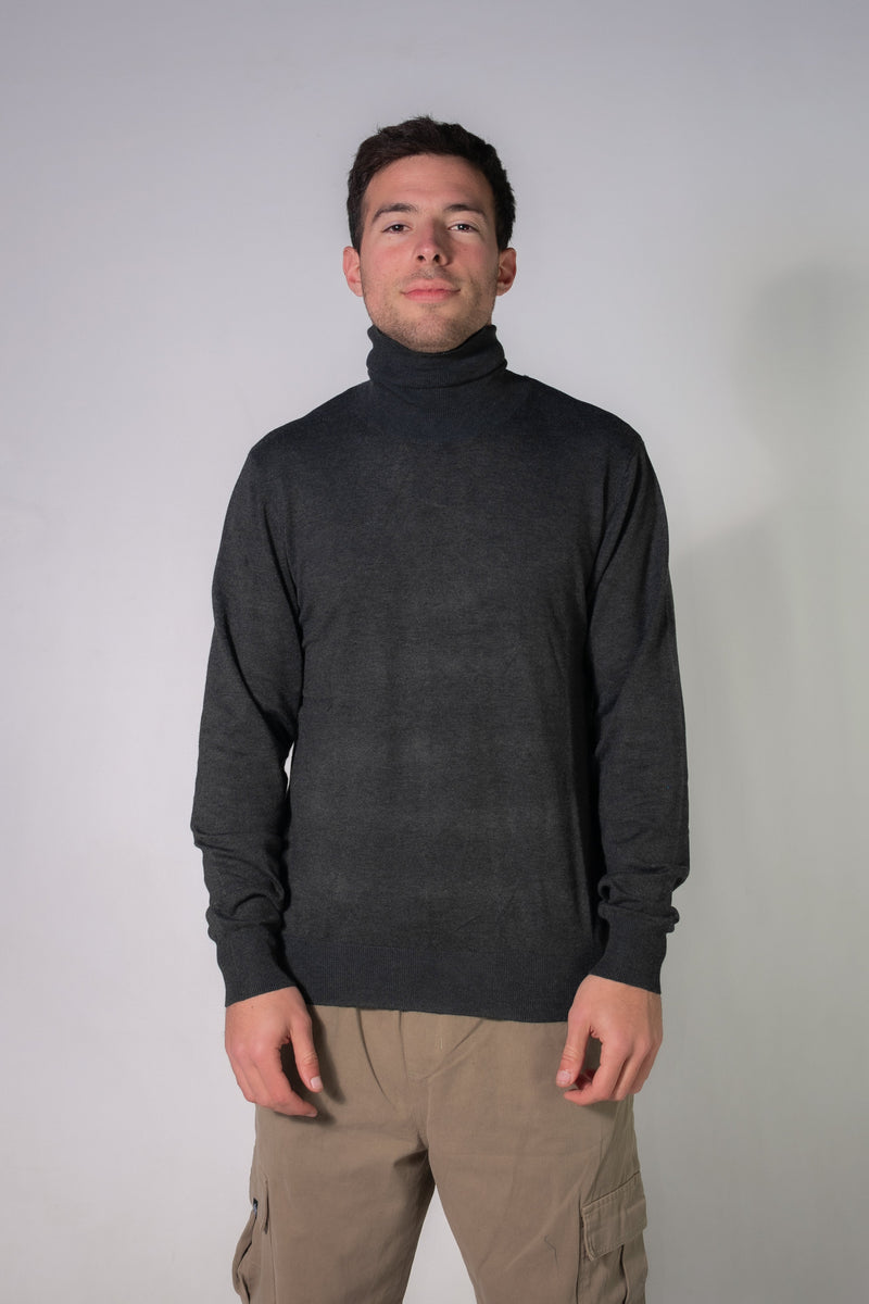 Sweater Ocn H Liso Syntetic Melange