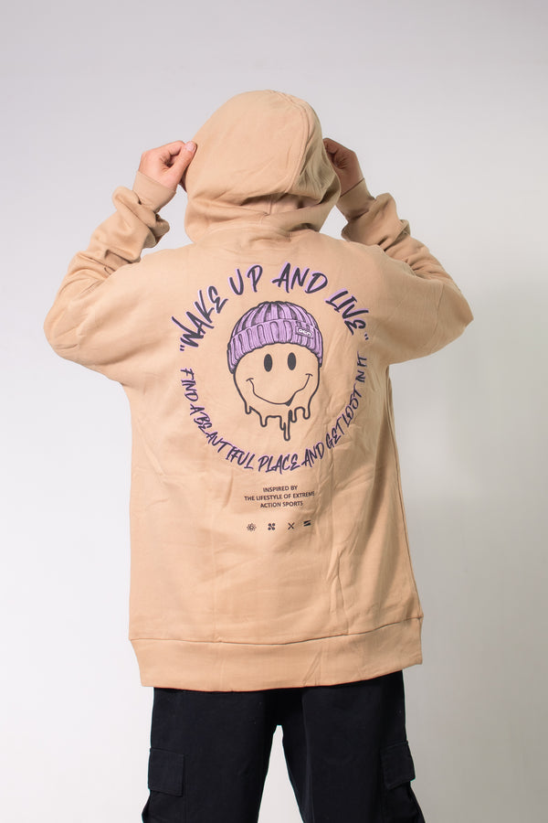 Buzo Ocn H Canguro Original Oversize Camel O5