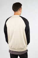 Buzo Ocn H Ranglan Comb Beige Y Negro 664K4 (Producto Outlet)