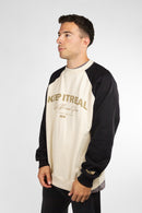 Buzo Ocn H Ranglan Comb Beige Y Negro 664K4 (Producto Outlet)