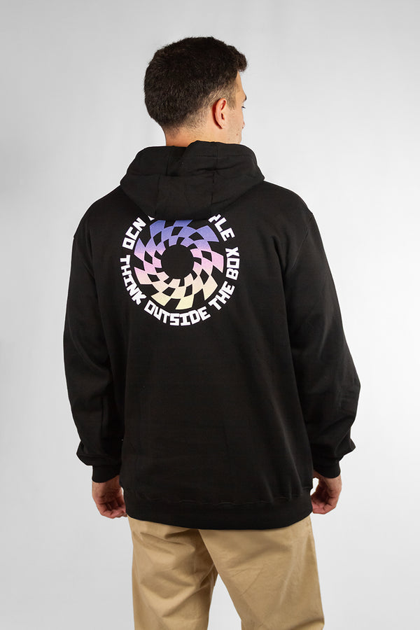 Buzo Ocn Hombre Canguro Original Negro 601C4