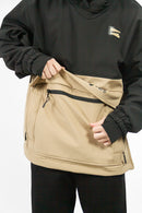 Anorak Ocn Castor Negro Camel