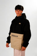 Anorak Ocn Castor Negro Camel