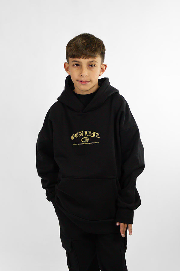 Buzo Ocn Kids Gothic Wave Negro 601M9