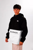 Anorak Ocn Castor Importado Negro/Blanco