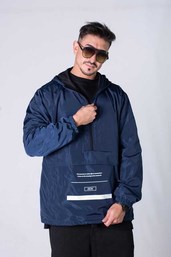Anorak Ocn Rompeviento Unisex Rainier Marino Q9