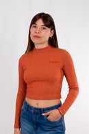 Remera Manga Larga Ocn Linr Ladrillo (Producto Outlet)