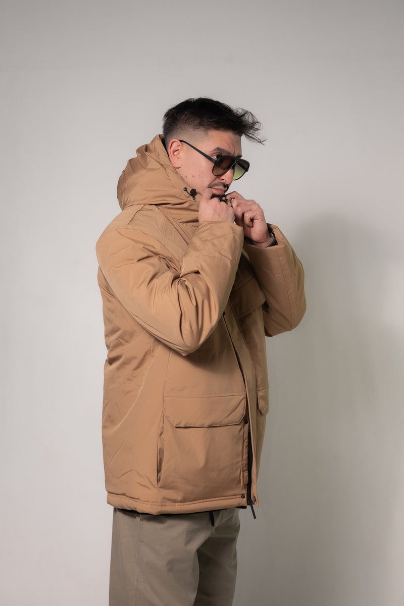 Campera Ocn H Solid Camel