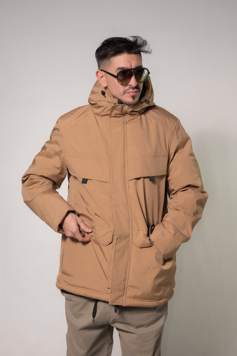 Campera Ocn H Solid Camel