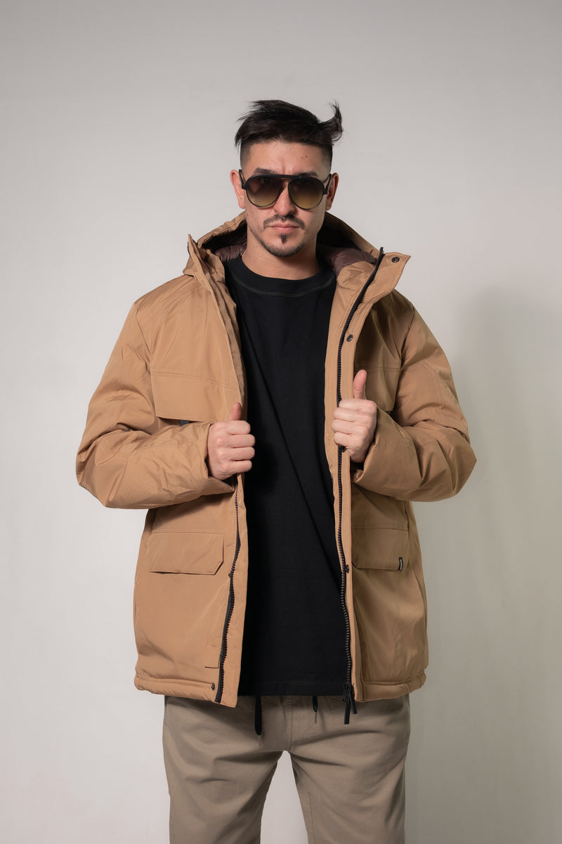 Campera Ocn H Solid Camel