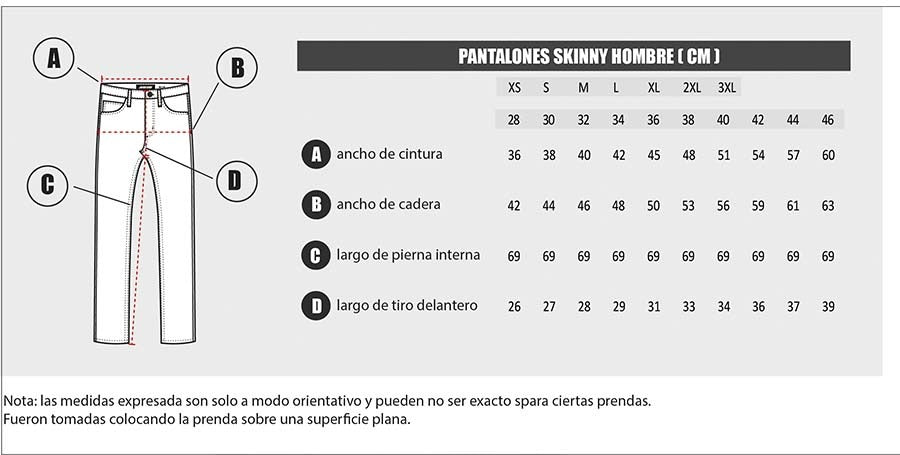Talles Especiales Tabla De Talles Jeans Hombre Equivalencia Tallas